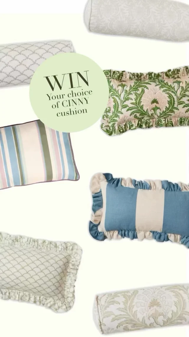 WIN: Your choice of CINNY Cushion from our collection 💚

Whether you’re into our Frillies, Bolsters, or a pop of fun with our Marni Stripe, there’s something here to love!

For your chance to win:
💌 Sign up to Cinny’s Notebook (link in our bio)
👭Comment your favourite Cinny cushion below

Winner announced on Thursday 17th April at 12pm. Good luck!